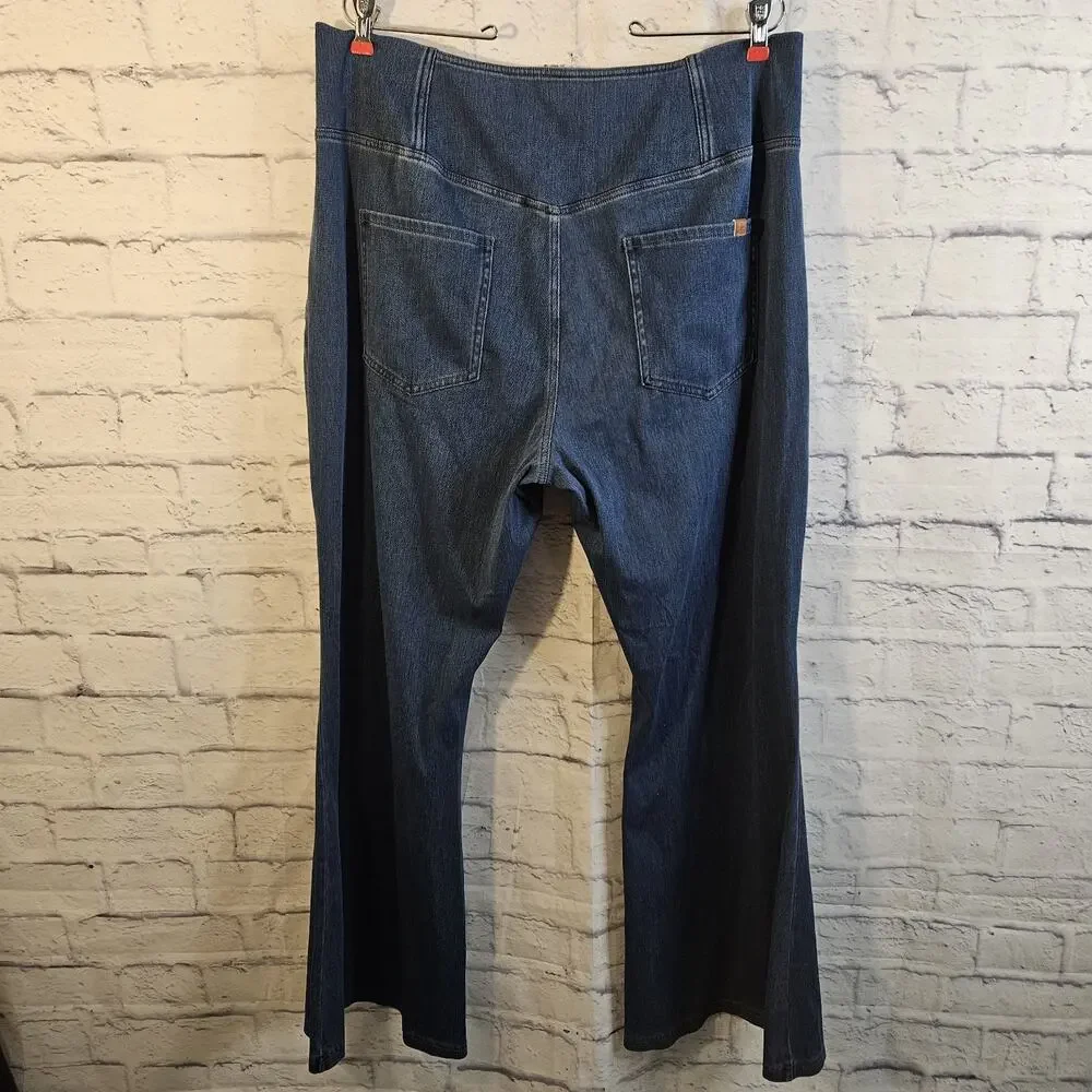 Halara Flex High Waisted Crossover Pockets Casual Jeans 2XL - Picture 3 of 6